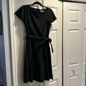 Calvin Klein black dress.